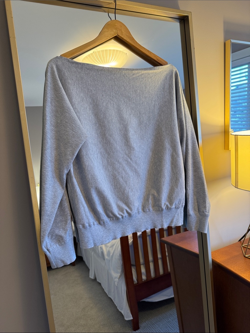 Aritzia Inspiration Sweater - size small - heather chrome grey